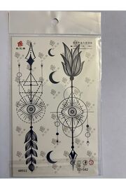 Ai̇rbrush Tattoo Ok Ve Göz 18X11 Cm 1 Aylık Yarı Kalıcı Yapıştırma Geçi̇ci̇ Dövme