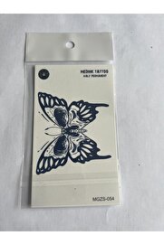 Ai̇rbrush Tattoo Kelebek İskelet Mi̇ni̇mal 11X8 Cm Yarı Kalıcı Geçi̇ci̇ Dövme Yapıştırma Dövme