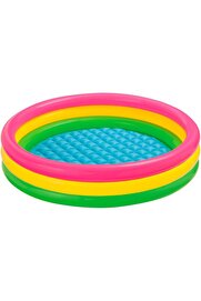 STOREMAX modashine 57412 Renkli Şişme Taban 3 Bölme Havuz 114 cm, su sporları, plaj malzemesi, şişme ürün, yü