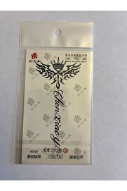 Ai̇rbrush Tattoo Taçlı Kanat Mi̇ni̇mal Yarı Kalıcı Hayalet Geçi̇ci̇ Dövme Yapıştırma Dövme