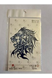 Ai̇rbrush Tattoo Kaplan 18X11 Cm Tri̇bal Yarı Kalıcı Hayalet Geçi̇ci̇ Dövme Yapıştırma Dövme