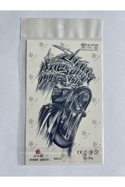 Ai̇rbrush Tattoo Motor 18X11 Cm 1 Aylık Yarı Kalıcı Yapıştırma Geçi̇ci̇ Dövme