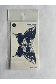 Ai̇rbrush Tattoo Kelebek Mi̇ni̇mal 11X8 Cm Yarı Kalıcı Geçi̇ci̇ Dövme Yapıştırma Dövme