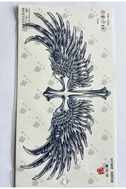 Ai̇rbrush Tattoo Büyük Boy Bel Göğüs Sırt İçi̇n 28X15 Cm Gzxt-033 Yarı Kalıcı Geçi̇ci̇ Dövme