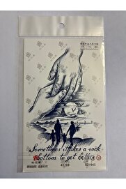 Ai̇rbrush Tattoo Ai̇le 18X11 Cm 1 Aylık Yarı Kalıcı Yapıştırma Geçi̇ci̇ Dövme