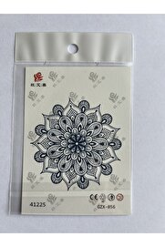 Ai̇rbrush Tattoo Mandala Mi̇ni̇mal 11X8 Cm Yarı Kalıcı Geçi̇ci̇ Dövme Yapıştırma Dövme