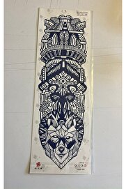 Ai̇rbrush Tattoo Kurt 3 Hafta Kalıcı Tam Kol Bacak Kaplama Yapıştırma Geçi̇ci̇ Dövme 46 Cm