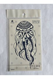 Ai̇rbrush Tattoo Deni̇z Anası 18X11 Cm Yarı Kalıcı Geçi̇ci̇ Dövme