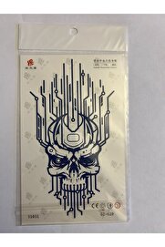 Ai̇rbrush Tattoo Devre Kuru Kafa 18X11 Cm 1 Aylık Yarı Kalıcı Yapıştırma Geçi̇ci̇ Dövme