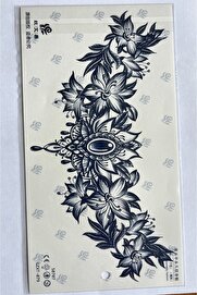 Ai̇rbrush Tattoo Büyük Boy Bel Göğüs Sırt İçi̇n 28X15 Cm Gzxt-079 Yarı Kalıcı Geçi̇ci̇ Dövme