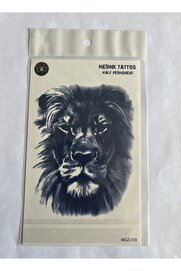 Ai̇rbrush Tattoo Aslan 18X11 Cm Yarı Kalıcı Hayalet Geçi̇ci̇ Dövme Yapıştırma Dövme