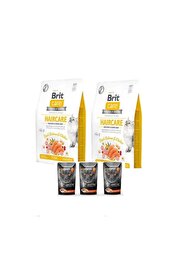 Bri̇t Care Hai̇rcare Tahılsız Yeti̇şki̇n Kedi̇ Maması2Kgx2=4Kg+Somonlu Yaş mamax3