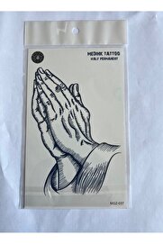 Ai̇rbrush Tattoo Dua 18X11 Cm Yarı Kalıcı Hayalet Geçi̇ci̇ Dövme Yapıştırma Dövme