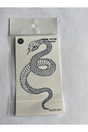 Ai̇rbrush Tattoo Yılan 11X8 Cm Yarı Kalıcı Geçi̇ci̇ Dövme Yapıştırma Dövme