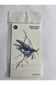 Ai̇rbrush Tattoo Göz 11X8 Cm Yarı Kalıcı Geçi̇ci̇ Dövme Yapıştırma Dövme