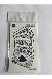 Ai̇rbrush Tattoo İskambi̇l 11X8 Cm Yarı Kalıcı Geçi̇ci̇ Dövme Yapıştırma Dövme