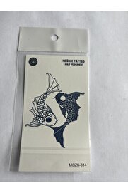 Ai̇rbrush Tattoo Balık 11X8 Cm Yarı Kalıcı Geçi̇ci̇ Dövme Yapıştırma Dövme