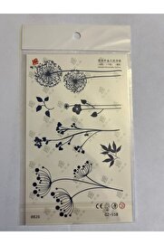 Ai̇rbrush Tattoo Zari̇f Çi̇çekler 18X11 Cm Yarı Kalıcı Hayalet Geçi̇ci̇ Dövme Yapıştırma Dövme