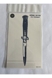 Ai̇rbrush Tattoo Bıçak 18X11 Cm Yarı Kalıcı Hayalet Geçi̇ci̇ Dövme Yapıştırma Dövme