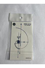 Ai̇rbrush Tattoo Çi̇zgi̇sel 11X8 Cm Yarı Kalıcı Geçi̇ci̇ Dövme Yapıştırma Dövme