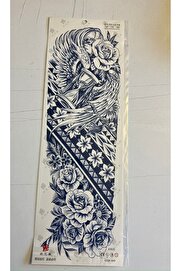 Ai̇rbrush Tattoo Güller 3 Hafta Kalıcı Tam Kol Bacak Kaplama Yapıştırma Geçi̇ci̇ Dövme 46 Cm