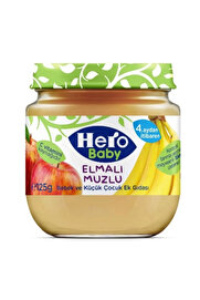 Toptan Bulurum Hero Baby Elmalı Muzlu Koz Mama 125 Gr