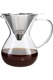STOREMAX shopverse Cam Kahve Demleme Çelik Süzgeçli 850 ml, Tek Ebat, Çok Renkli trendflick 1014773