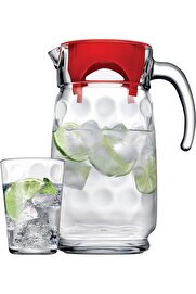 STOREMAX shopverse Space Su Takımı Kırmızı Kapaklı 1600 cc Sürahi ve Su Bardağı trendflick 1014773