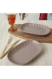 STOREMAX shopverse Mat Toprak Taupe Kayık Tabak 25 Cm 2 Adet 977 trendflick 1014773