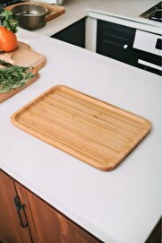 STOREMAX shopverse Bambu Lüx Dikdörtgen Büyük Servis-Sunum Tabağı 30x20x1,8cm trendflick 1014773