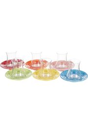 STOREMAX shopverse Renkli Tabaklı 12'li Çay Seti trendflick 1014773