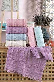 STOREMAX shopverse Tekstil Premium 6'lı 50x90 cm El & Yüz Havlu Seti |%100 Pamuk trendfli