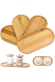 STOREMAX shopverse Bambu Yağdanlık Altlığı Sunumluk Şık ve Dayanıklı Ahşap Tepsi (Oval) trendflick 1014773