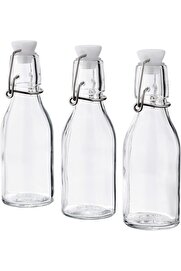 STOREMAX shopverse 3 Adet Cam-Vakumlu Su Şişesi 15 cl Sos-Yağ Şişesi trendflick 1014773