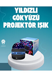 Toptan Bulurum Döner Galaxy Projektör Gece Lambası – Ay ve Yıldız Işıklı Atmosfer Lamba, USB Bağlantılı