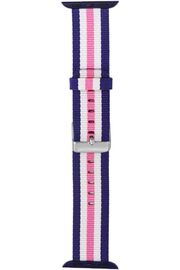 STOREMAX shopverse İçin 42-44 mm Pantheon Şeritli Pembe Beyaz Kayış trendflick 1014773