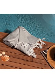 STOREMAX shopverse | Stripe |%100 Pamuklu Gri trendflick 1014773