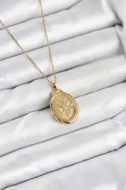 Buti̇k 316L Çeli̇k Zi̇nci̇r Gold Renk Kapaklı Açılabi̇li̇r Model Kadın Kolye