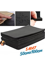 Evi̇mdeyokyok Araç Oto Kaput Kapı Taban Davlumbaz Ses Yalıtım Malzemesi̇ 6Mm Kauçuk 50Cmx100Cm 5Adet