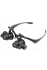 Evi̇mdeyokyok Gözlük Modeli̇ 10X 15X 20X 25X Lens,2Led Işıklı,Büyüteç