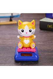 Evi̇mdeyokyok Güneş Enerji̇li̇ Solar Sallanan Kedi̇
