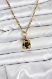 Evi̇mdeyokyok 316L Çeli̇k Zi̇nci̇r Gold Renk Vi̇ntage Model Kadın Kolye Tj-Bko10687