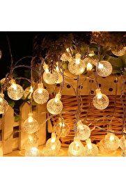 Evi̇mdeyokyok 5M 28 Led Kri̇stal Top Gün Işığı Şeffaf Kablo Fi̇şli̇ Eklemeli̇ Mz-18-14