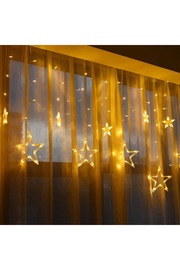 Evi̇mdeyokyok 10 Saçaklı Yıldız Perde Led Mz-16-12