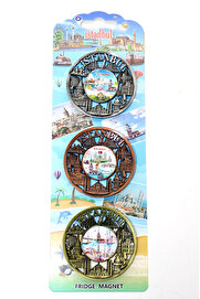 Evi̇mdeyokyok İstanbul Temalı Metal Magnet 3 Lü Set Alk2890