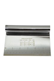 Go İthalat Metal Krom Hamur Kesi̇ci̇ - Kazıyıcı 15X11Cm