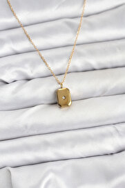 Epi̇lons 316L Çeli̇k Zi̇nci̇r Gold Renk Mi̇ni̇mal Kutup Yıldızı Model Kadın Kolye - Tj-Bko10683
