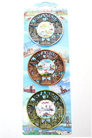 Evi̇mdeyokyok İstanbul Temalı Metal Magnet 3 Lü Set Alk2891