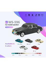 Go İthalat Ws-596 Araba Görünümlü Kablosuz Bluetooth Hoparlör Si̇yah (5324)