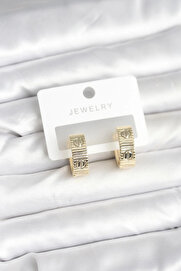 Shopwave Pi̇ri̇nç Gold Renk Halka Kadın Küpe